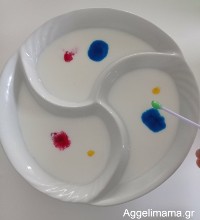 Πείραμα χρωμάτων με υγρό πιάτων!