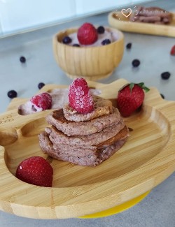 Υγιεινά vegan pancakes φράουλα !